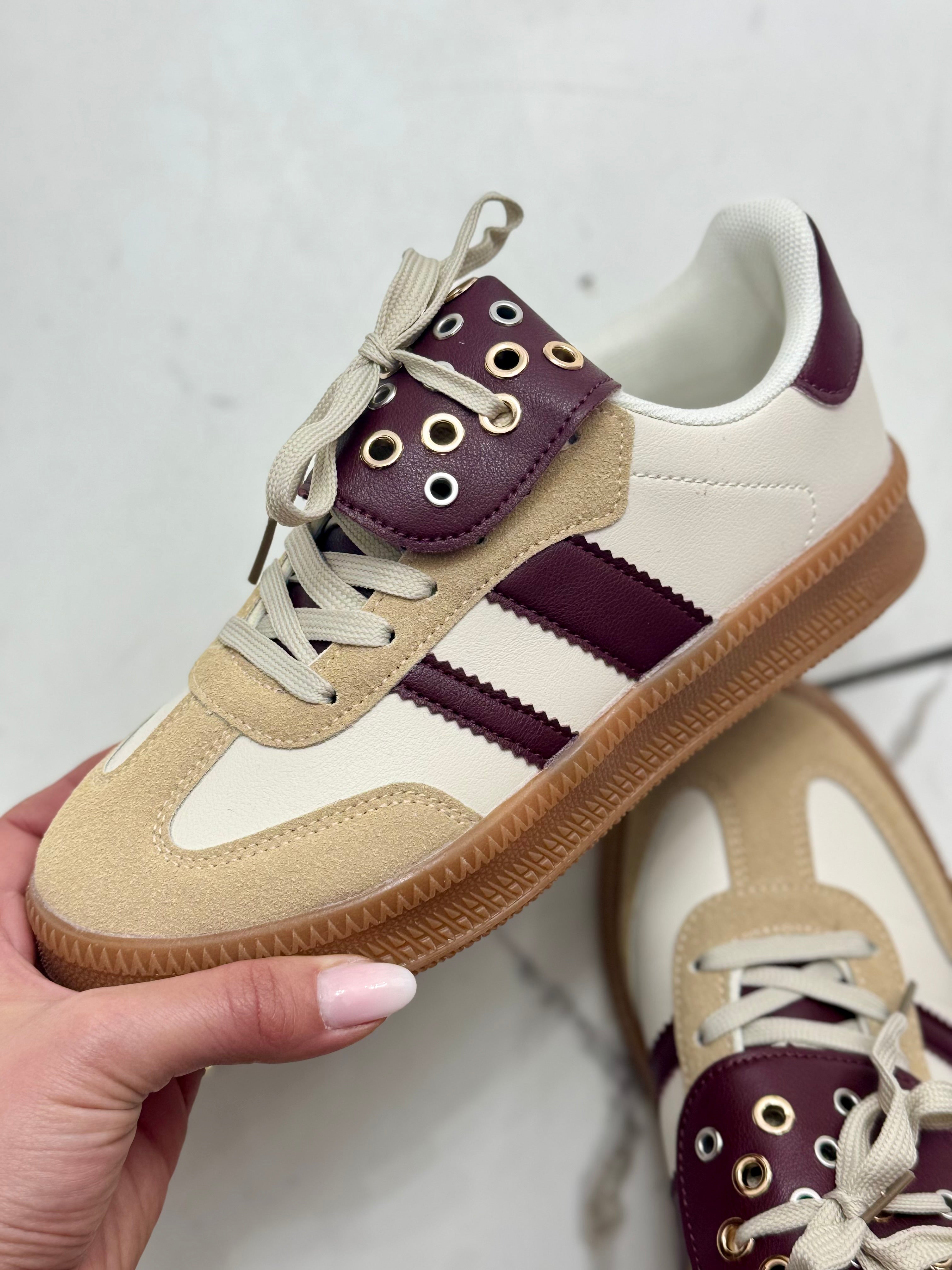 Sneakers Borchie bordeaux